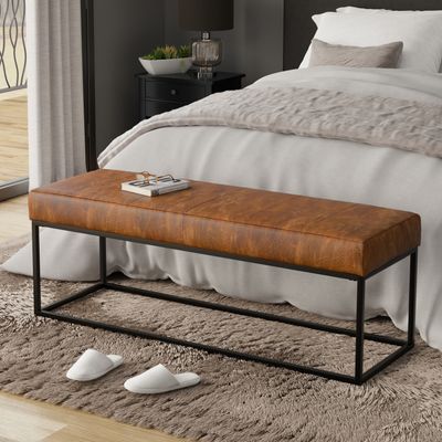 Candice Ottoman Bench - Tan