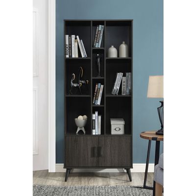 75 Faux Wood Bookshelves with 10 Open Shelves - Espresso 75 Faux Wood Bookshelves with 10 Open Shelves - Espresso