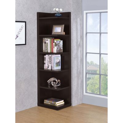 Cappuccino 6 - tier Corner Bookcase Cappuccino 6 - tier Corner Bookcase