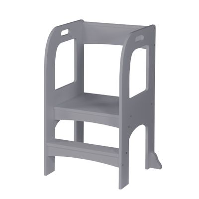 Child Standing Tower, Step Stools for Kids - Gray