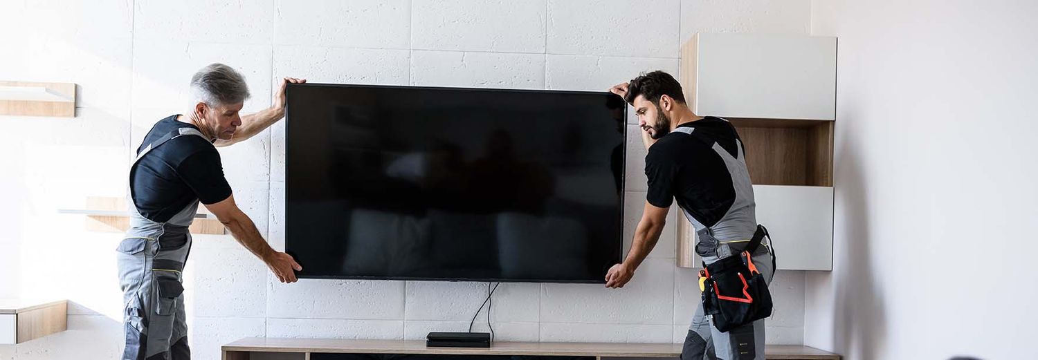 Wall-Mounted TV Installation