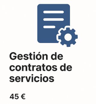 Gestión de contratos de servicios