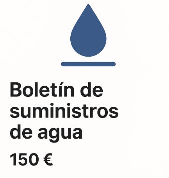 Boletín de suministros de agua