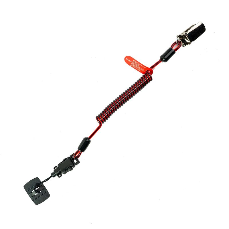 Coil E-Tether With Steel Clamp & E-Catch (max.0.5 kg) Coil E-Tether With Steel Clamp & E-Catch (max.0.5 kg)