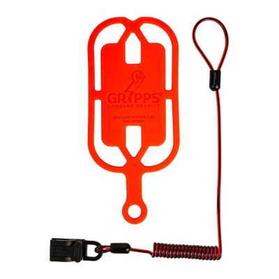 Phone Gripper with Coil Tether (Non-Conductive) Phone Gripper with Coil Tether (Non-Conductive)