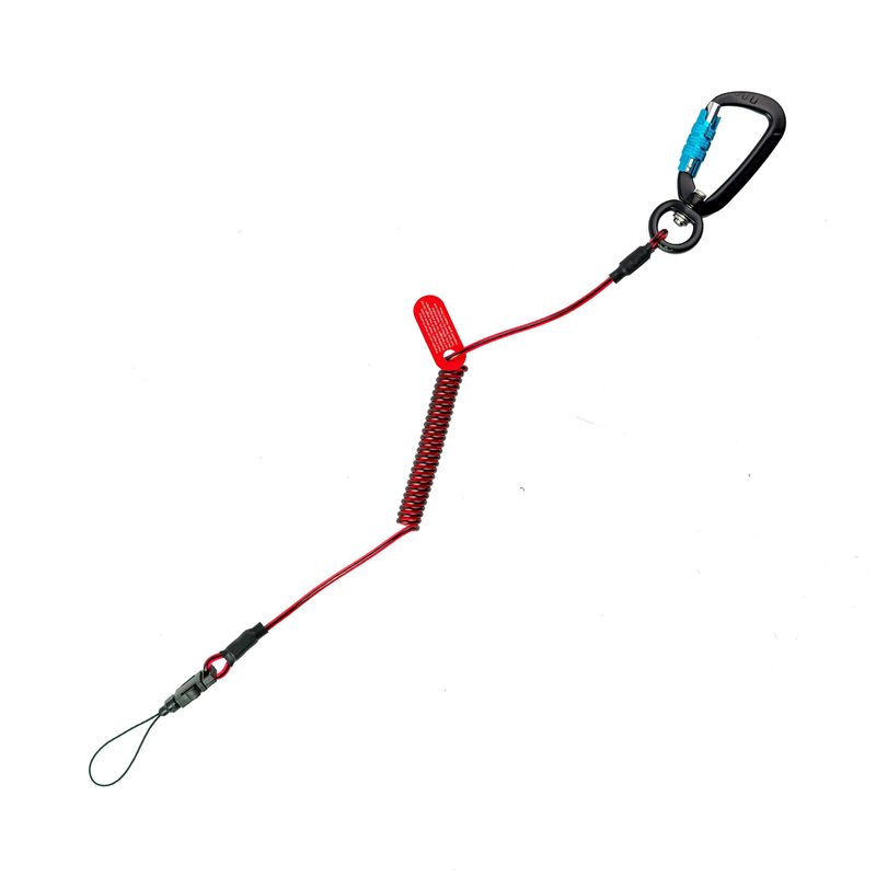 Coil E-Tether With Dual-Locking Carabiner (10 Pack) Coil E-Tether With Dual-Locking Carabiner (10 Pack)