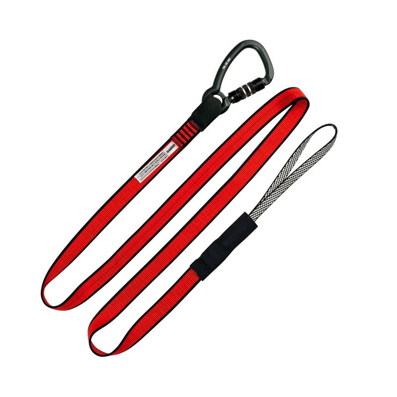 Webbing Tether Heavy-Duty Dual-Action Carabiner 15,9 kg Webbing Tether Heavy-Duty Dual-Action Carabiner 15,9 kg