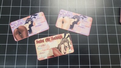Bunny Girl Oil Change Stickers
