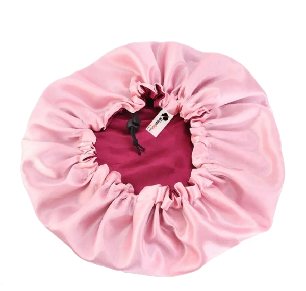 Rode Satijnen Haarmuts (omkeerbaar twee kleuren) BONNET