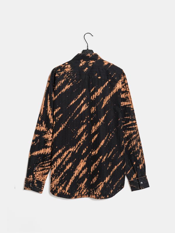 CHEMISE REVERSE DYE JUNGLE SHIBORI
