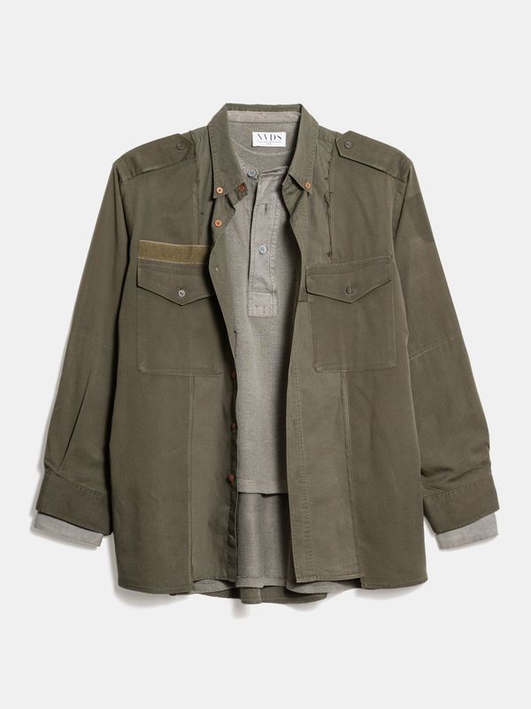 CHEMISE MILITAIRE ET HENLEY À DESIGN SUPERPOSÉ
