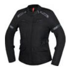 IXS Evans-ST 2.0 Waterdichte dames motorfiets textiel jas, Color: Zwart, Size: M