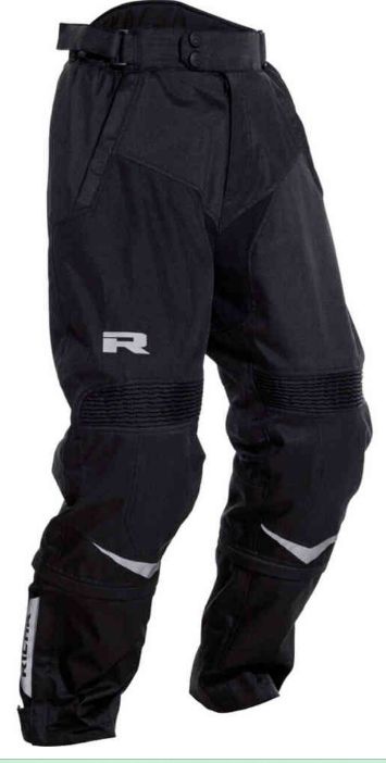 Richa Tipo waterdichte Kinder MotorTextielbroek, Color: zwart, Size: 128