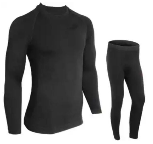 CLAW Underwear Set Shirt &amp; Pants Unisex Black, Color: zwart, Size: L