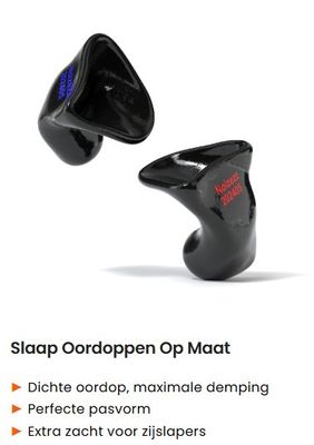 Gehoorbescherming slaap op maat