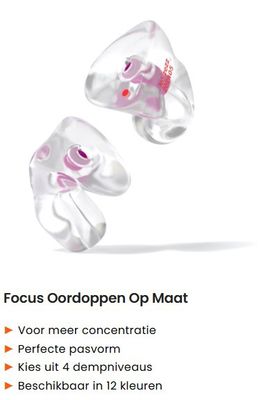 Gehoorbescherming Focus op maat