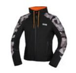 IXS Moto Camo Motorfiets hoodie met rits   OP=OP, Color: Zwart, Size: M