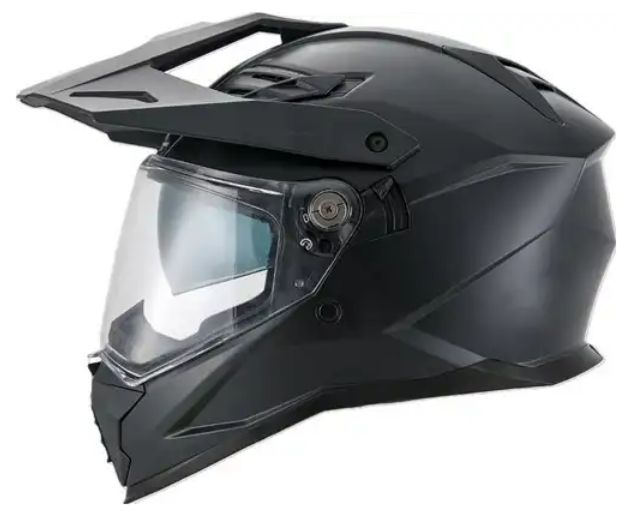 AMOQ AI100Adventure Helmet, Color: Mat Zwart, Size: XS
