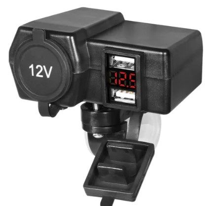 Booster Stroomvoorziening USB (2) + socket