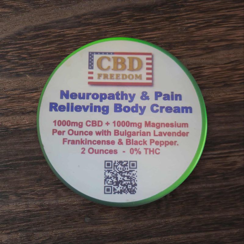 Neuropathy &amp; Pain Relieving Body Cream, 1oz