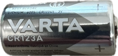 Taurus/Reach batterij Varta/Duracell Industrial type CR123A lithium