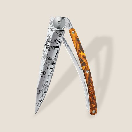 ORANGE CAMO/ON THE LOOKOUT KNIFE
