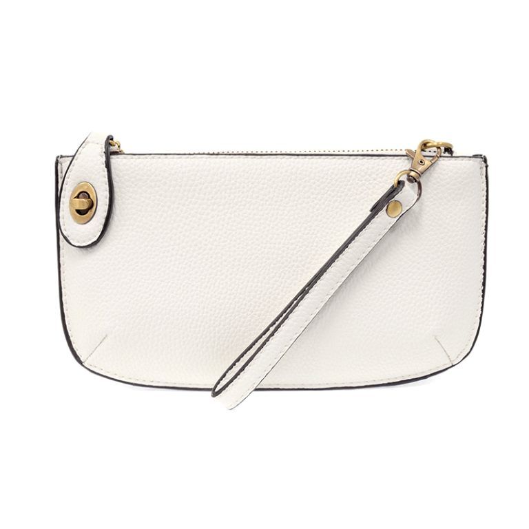 MINI CROSSBODY WRISTLET CLUTCH (WHITE)