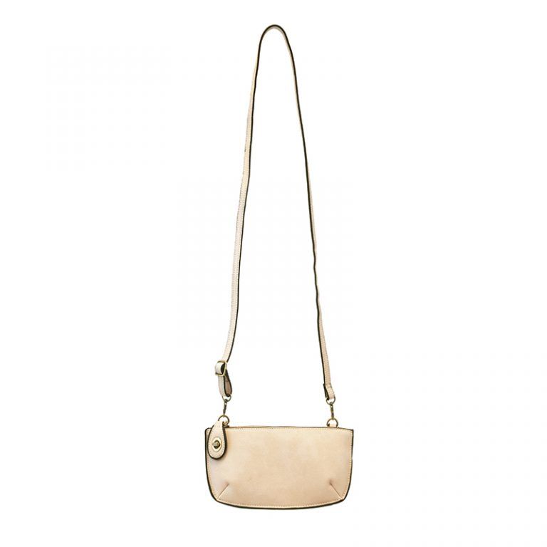 MINI CROSSBODY WRISTLET CLUTCH (STONE)