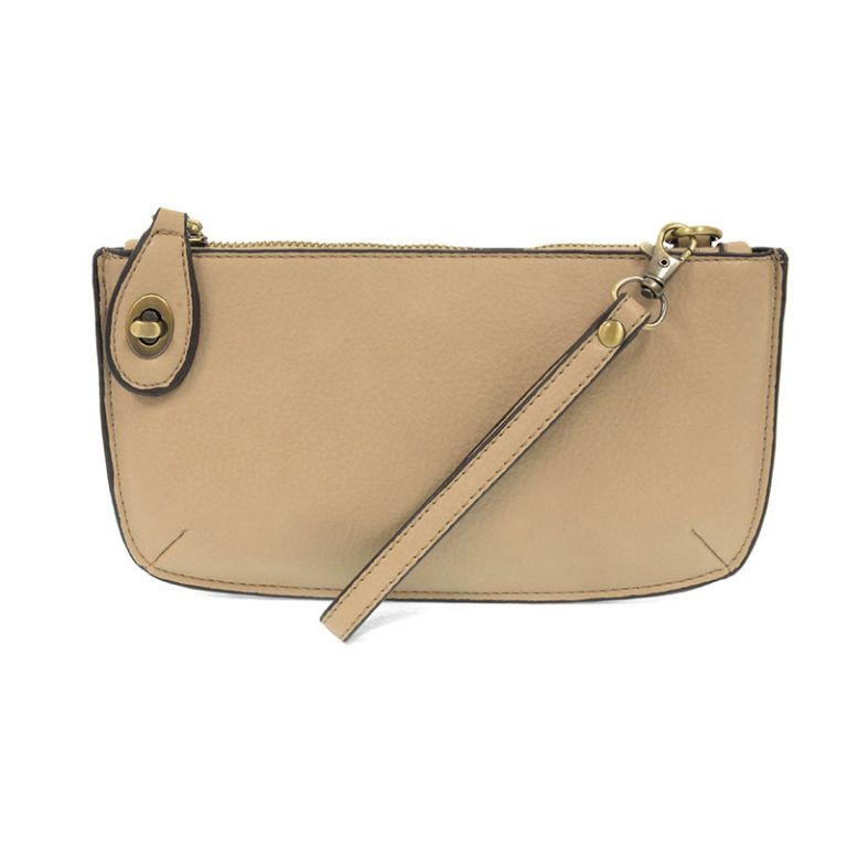 MINI CROSSBODY WRISTLET CLUTCH (BEECH WOOD)