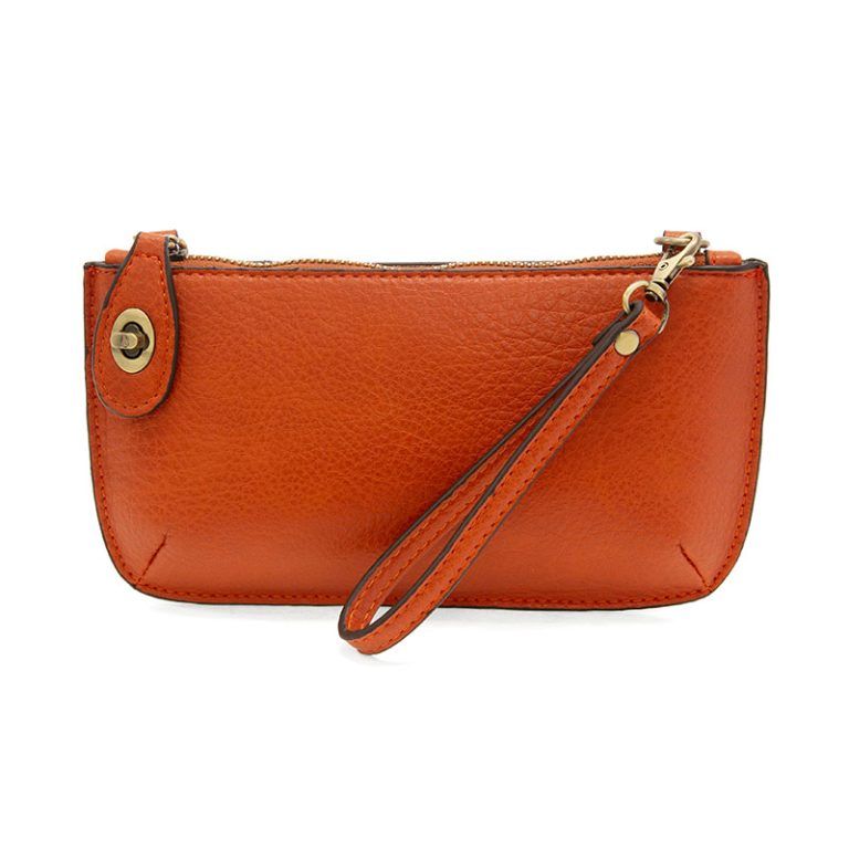 MINI CROSSBODY WRISTLET CLUTCH (BURNT ORANGE)