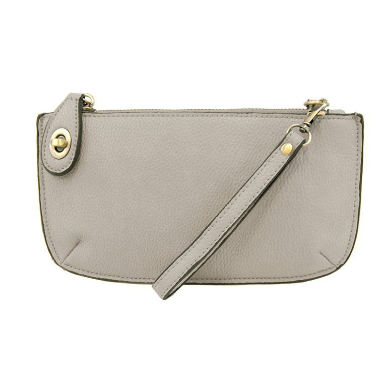 MINI CROSSBODY WRISTLET CLUTCH (GREY)