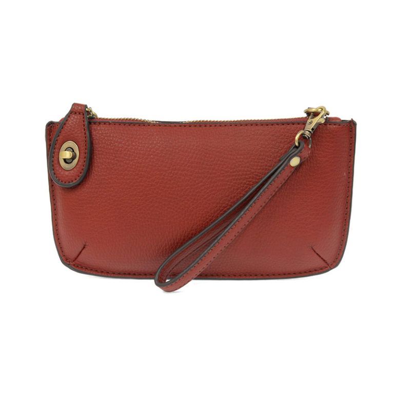 MINI CROSSBODY WRISTLET CLUTCH (GARNET)