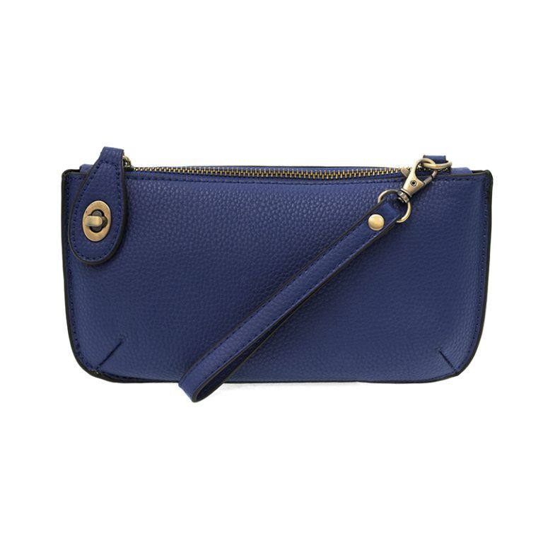 MINI CROSSBODY WRISTLET CLUTCH (DARK COBALT)