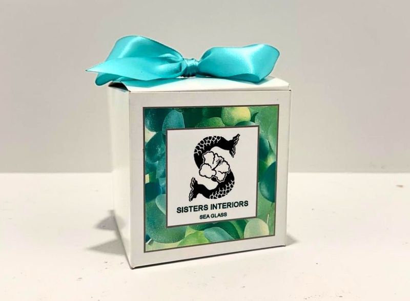 SISTERS SEA GLASS CANDLE 11OZ