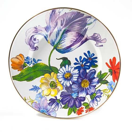 ​MacKenzie Childs Flower Market Dinner Plate White