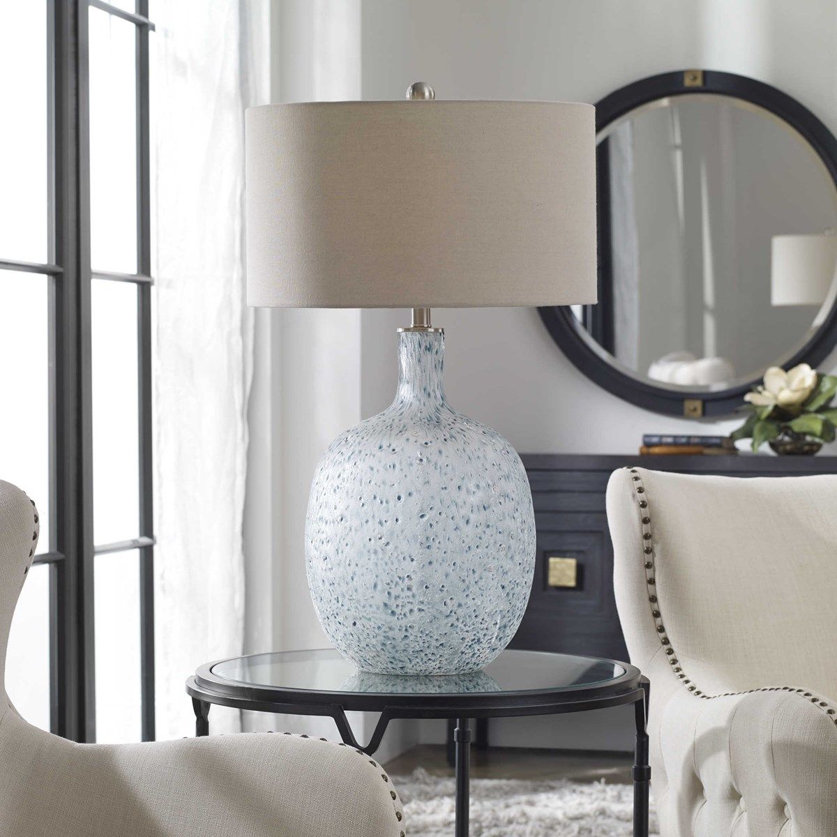 OCEAONNA TABLE LAMP 30H X 11H  X 18 DIA.