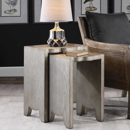 S/2 IMALA  NESTING TABLES  18W X 24H X 14D