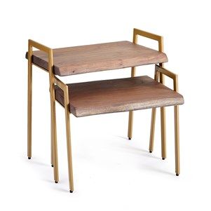 S/2 WEBSTER NESTING TABLES
