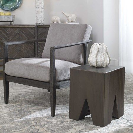 ARMIN ACCENT STOOL 14W X 18H X 14D