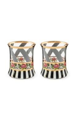 S/2  MAYPOLE STERLING TUMBLER GLASS