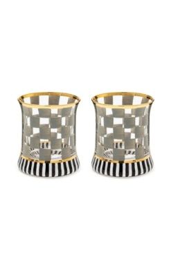 S/2 CARNIVAL STERLING TUMBLER GLASS