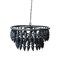 METAL & MANGO WOOD BEAD CHANDELIER W/5 LIGHTS
