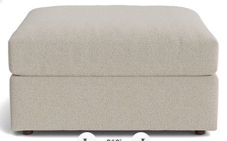 BECKHAM STORAGE OTTOMAN -LINEN