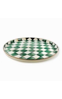 EMERALD CK RND TRAY