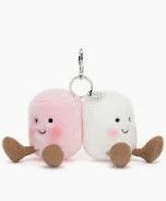 AMUSEABLES PAIR OF MARSHMALLOWS BAG CHARM