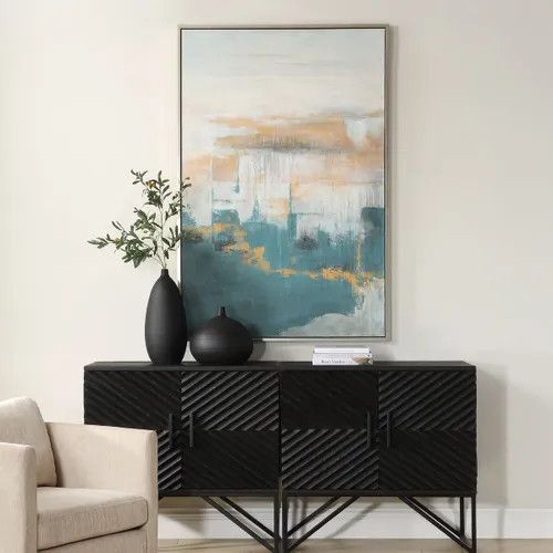 *EASTSIDE HAND PAINTED CANVAS  42 W  X  62H