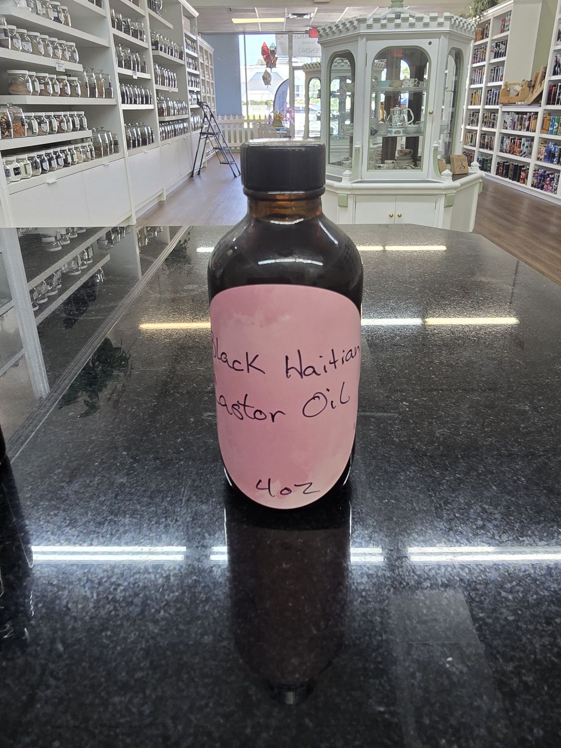 Black Raw Castor Oil 4oz Haitian