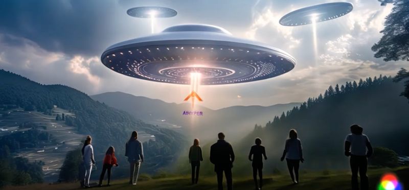 AIHYPER UFO DRONE (movie props only two)