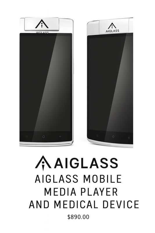 AIGLASS mobile media player and medical device