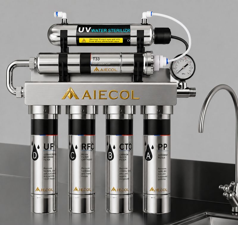 AIMOBILE™ × AIECOL™ UV Water Filter System